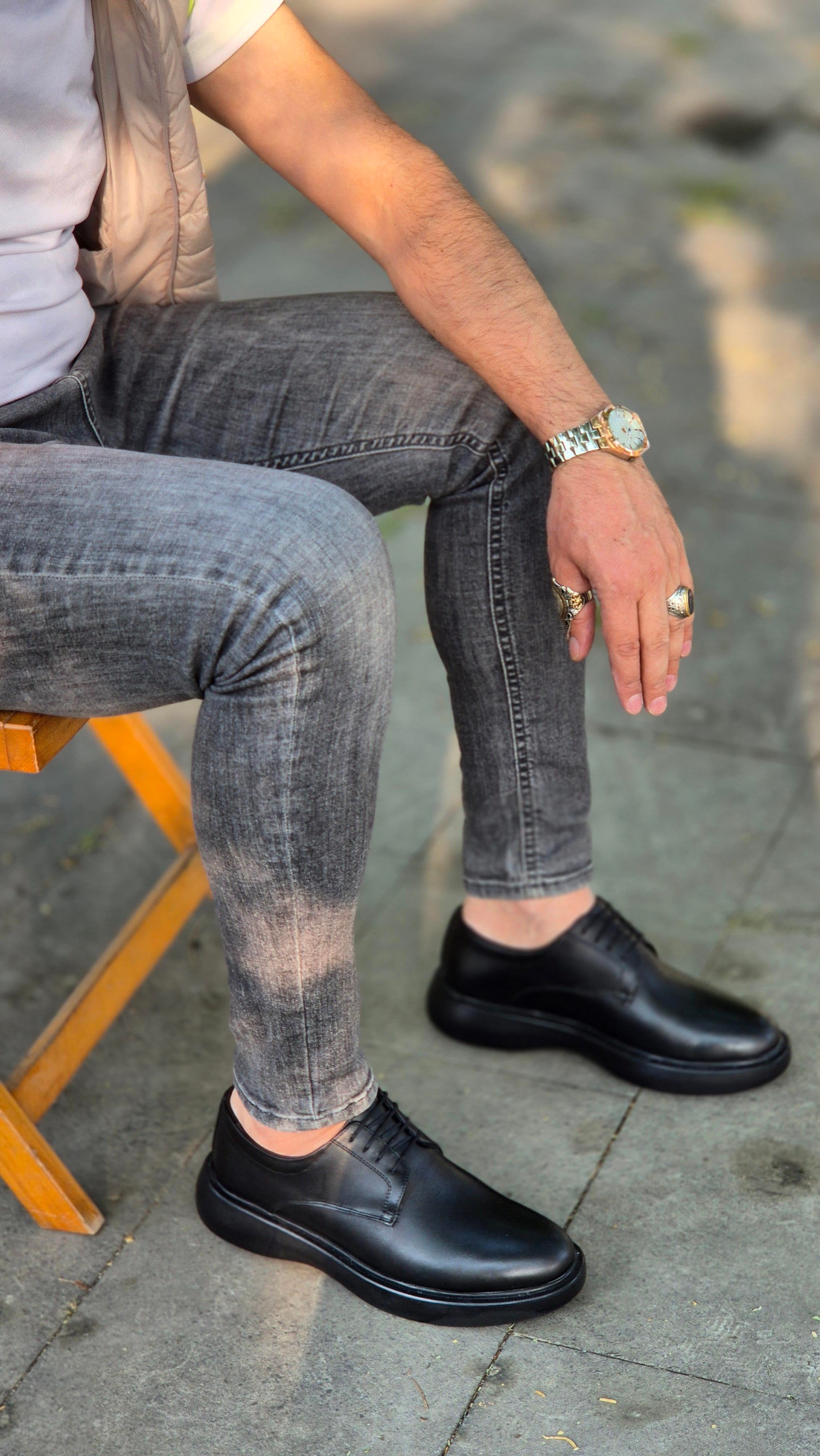 Hnt 00332 Extra Poli İçi Dışı Hakiki Deri Klasik   Erkek Ayakkabısı