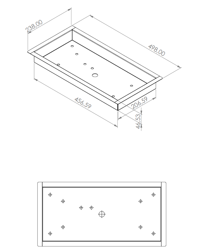 Korflame 50 Cm Dikdörtgen Lpg Gazlı Brülör