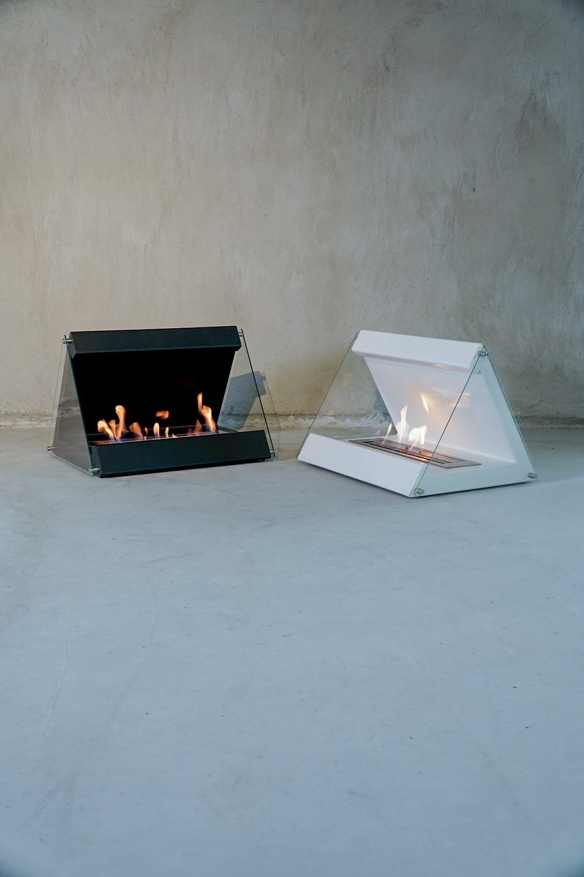 Korflame Angi Beyaz Bacasız Şömine