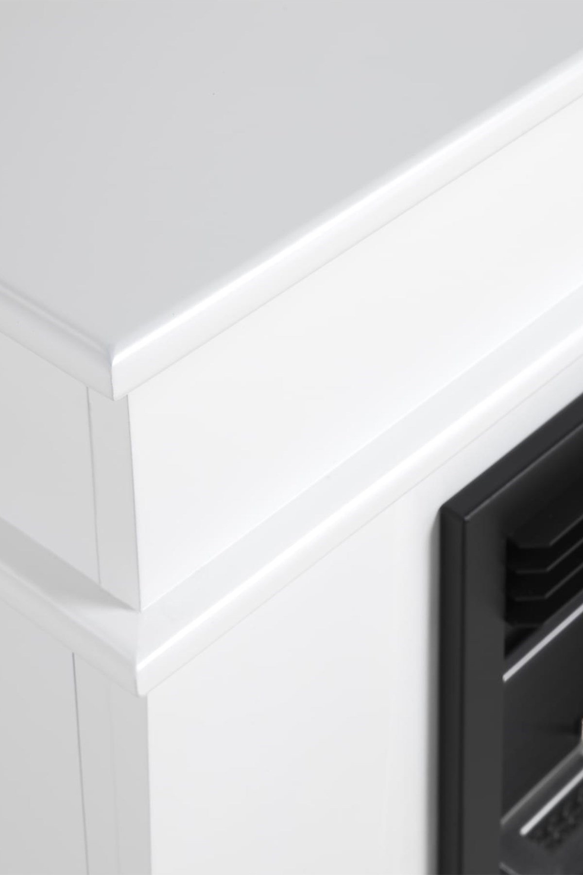 Korflame Legno Beyaz Bacasız Şömine