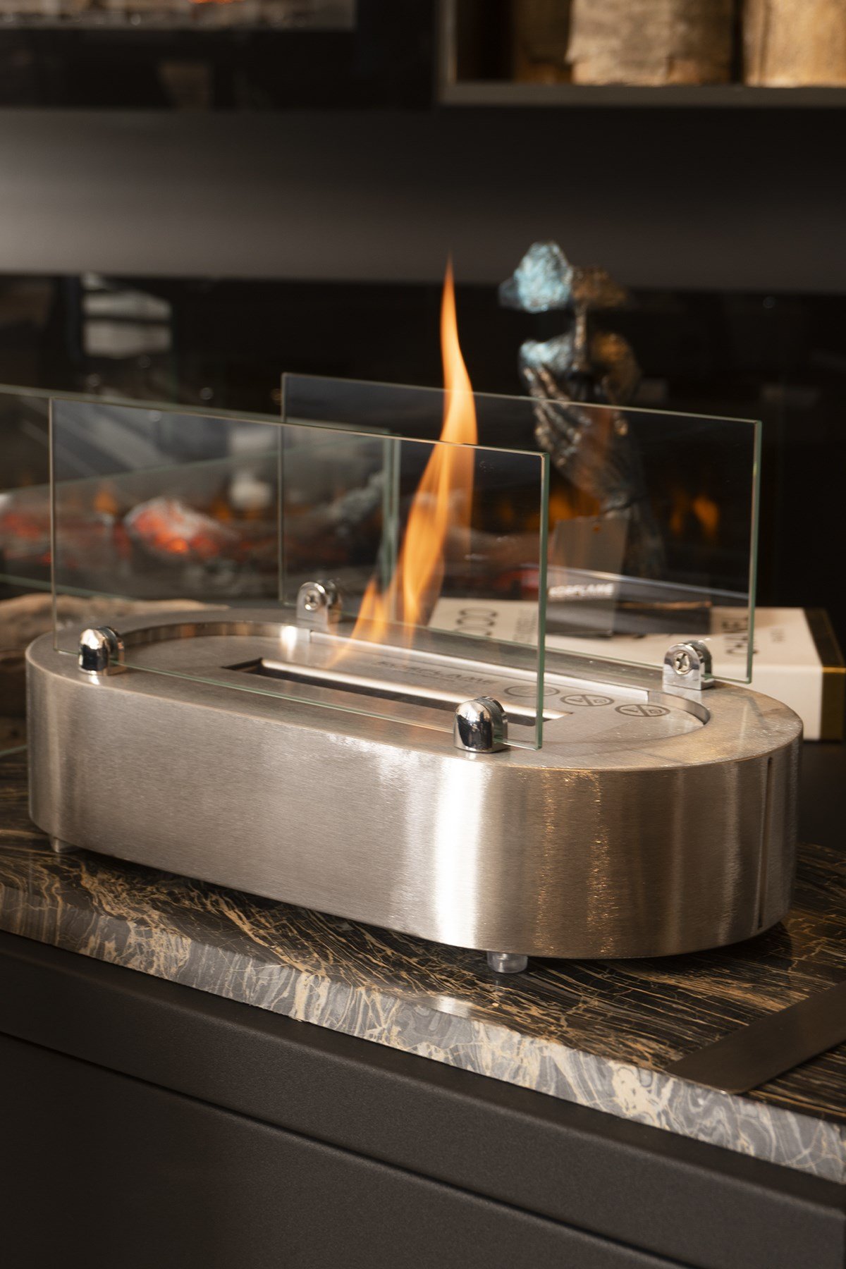 Korflame Notte SS Table Top Fireplace