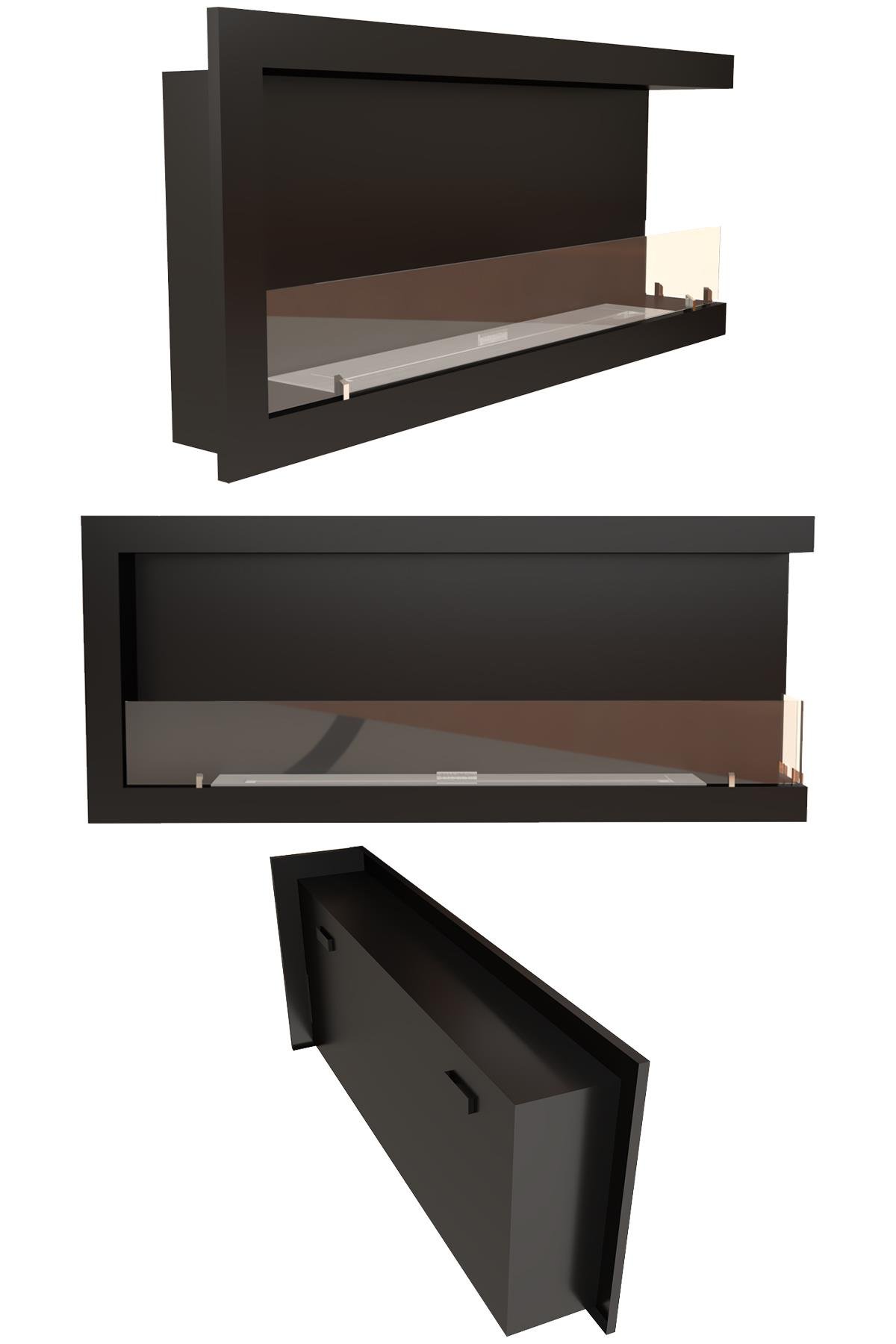 Korflame Sağ Açık 130 Cm Bioetanol Şömine