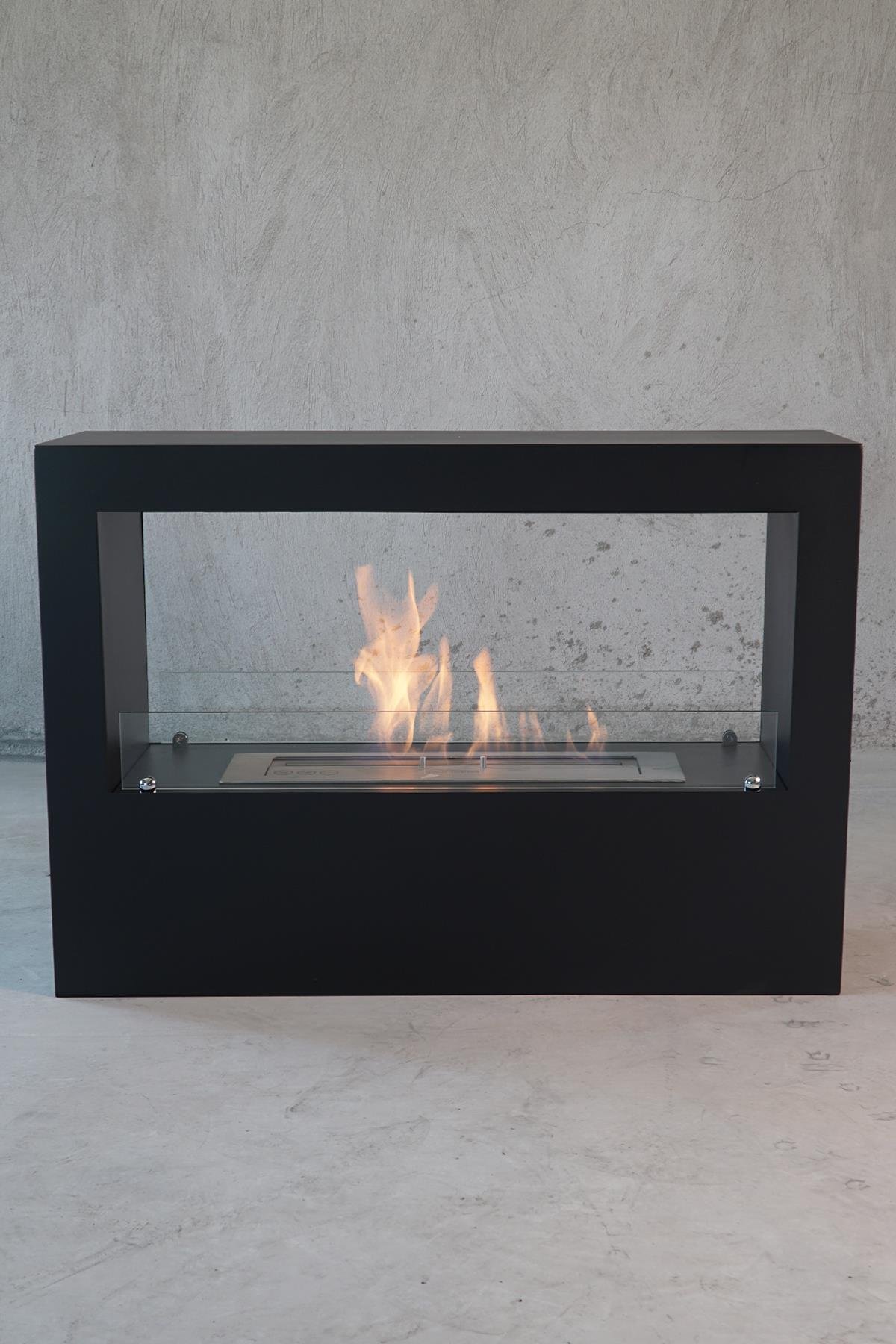 Korflame Tesoro Siyah Bacasız Şömine