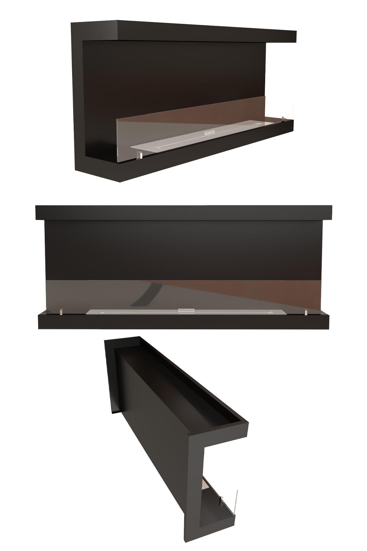 Korflame U Tipi 200 Cm Bioetanol Şömine