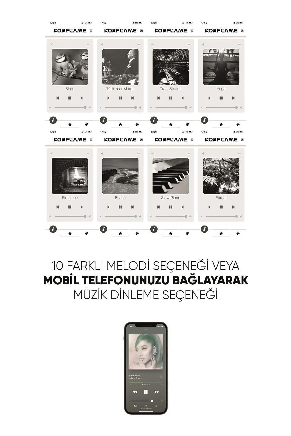 Kormet 160 Wall Mounted Electric Fireplace Insert without Heater