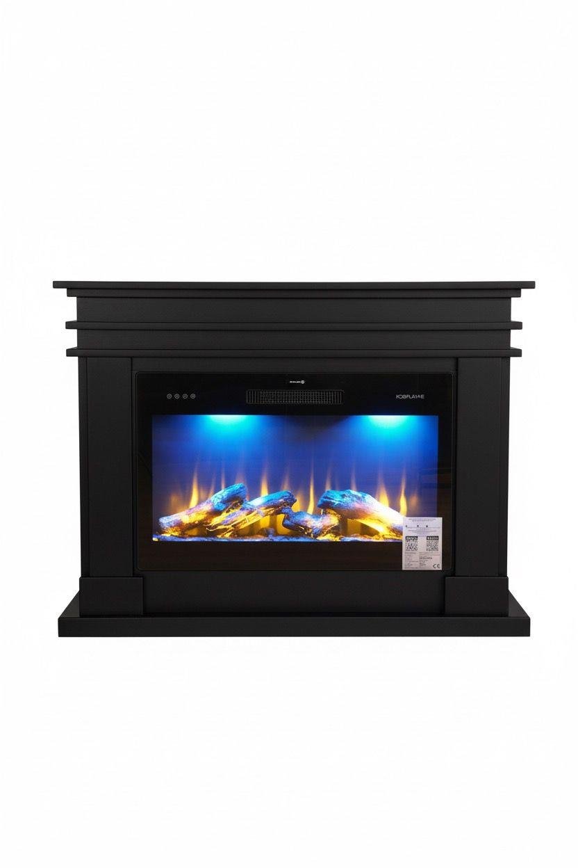 Lavoro Siyah Giydirmeli Elektrikli Şömine