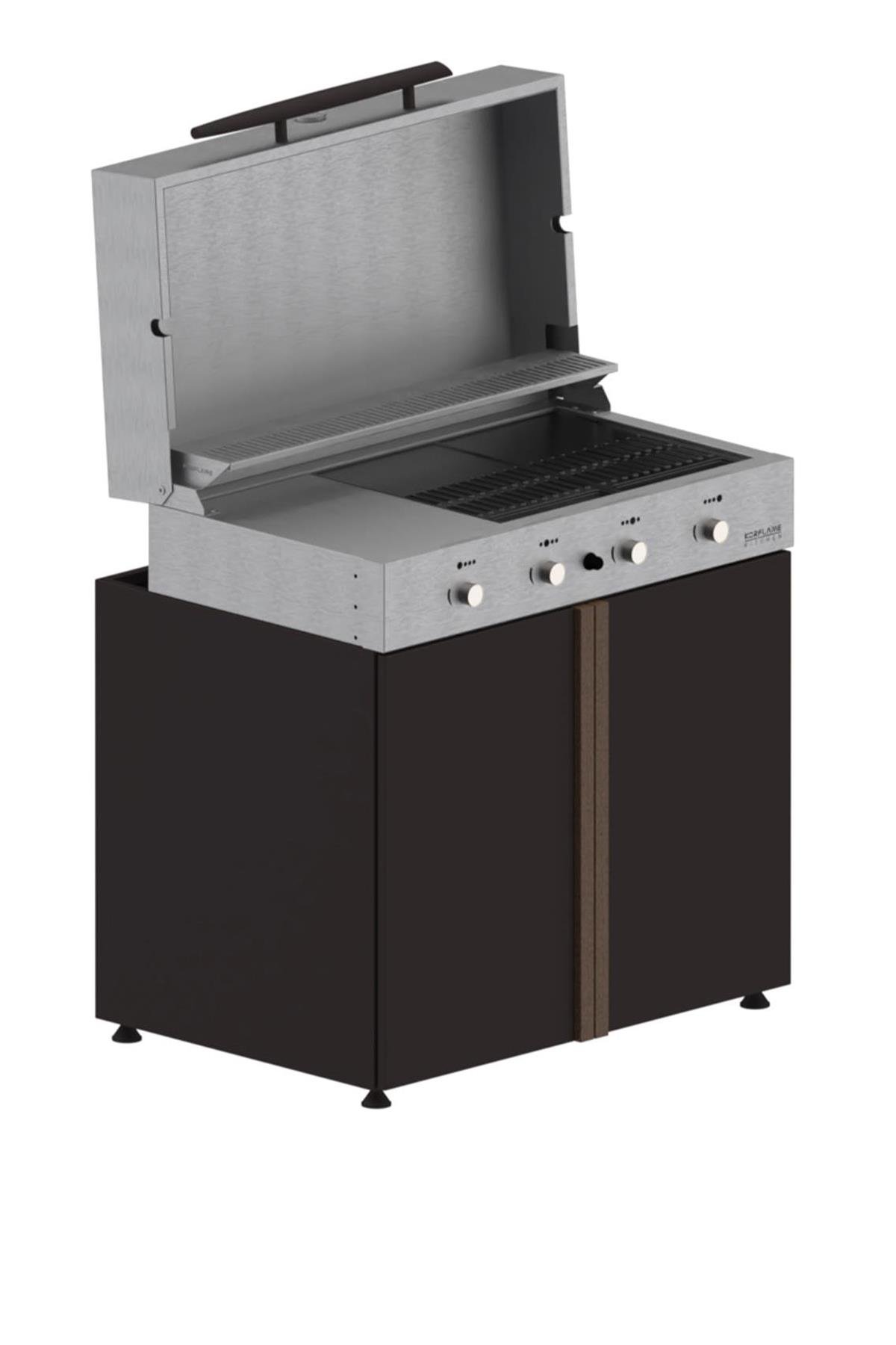 Pure Series - 4 Burner Gas Grill with Cabinet