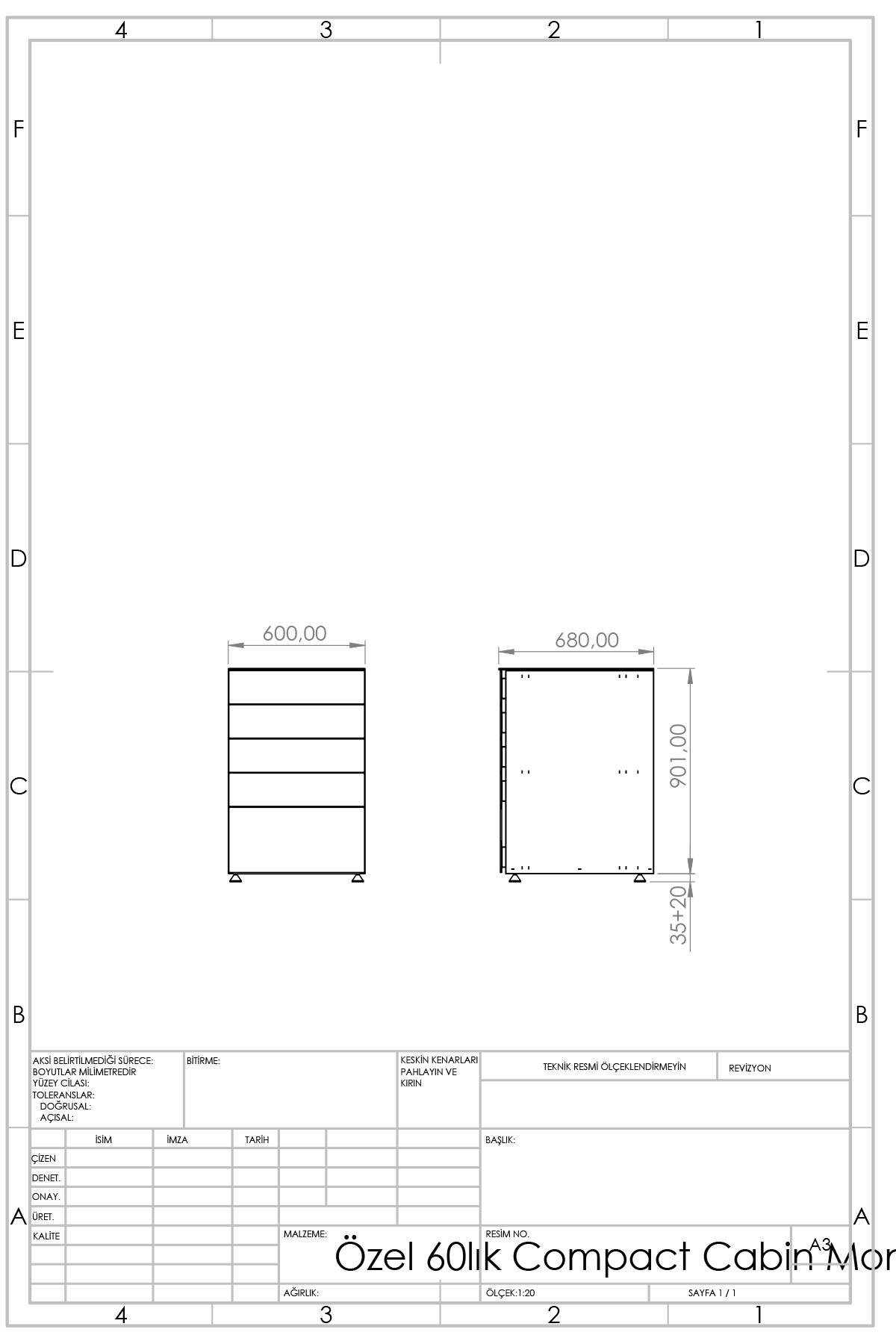 Pure Drawer - Çekmece Modülü- Bahçe Mutfağı