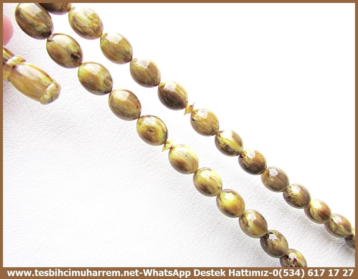 Katalin Ve Bağa TesbihlerTM13697 Mutlu Kaan Erbay Usta Tornası Tespih | Altın İmzalı, Katalin, Premium İşçilik, Beyzi Kesim, Haki Yeşil, 