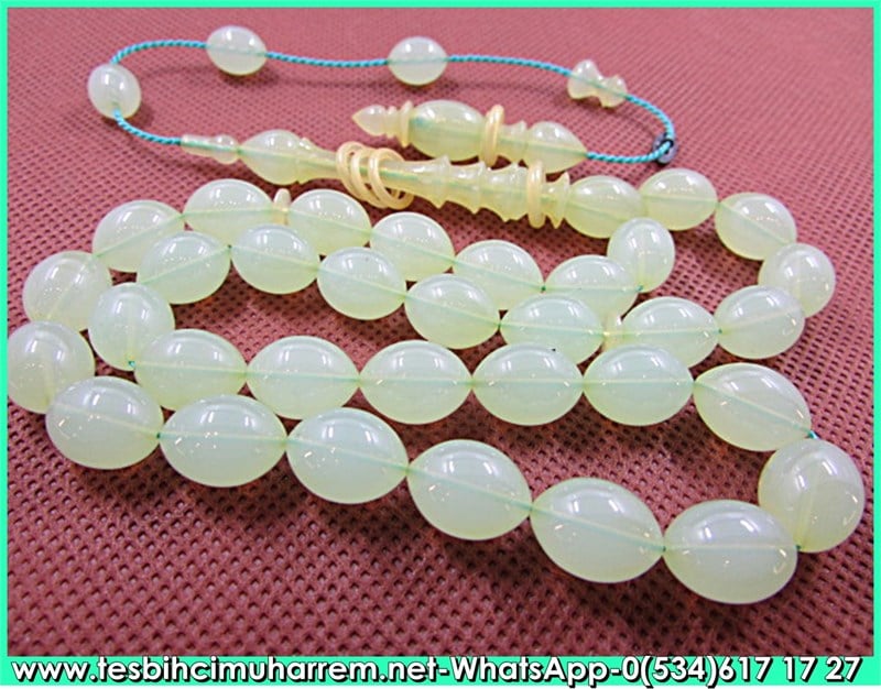 Katalin Tesbih 9*12 mm Eski Alman Fıstık Ezmesi