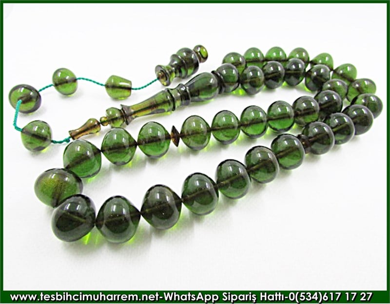 Sıkma Kehribar Tesbih 15,5*16,5 mm Savulun Battal Gazi Geliyor
