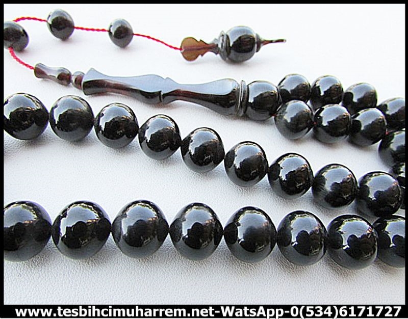 SIKMA KEHRİBAR TESBİH 11*11 mm GAP GARANLIK