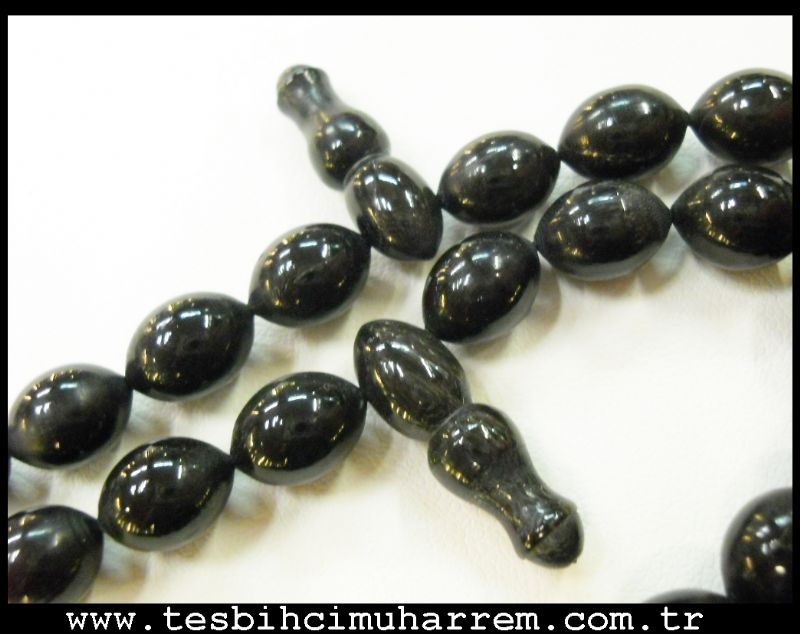 MANDA BOYNUZU TESBİH NATUREL 99 luk 3X33 AFRİCAN 7X9 mm TESBİHATI