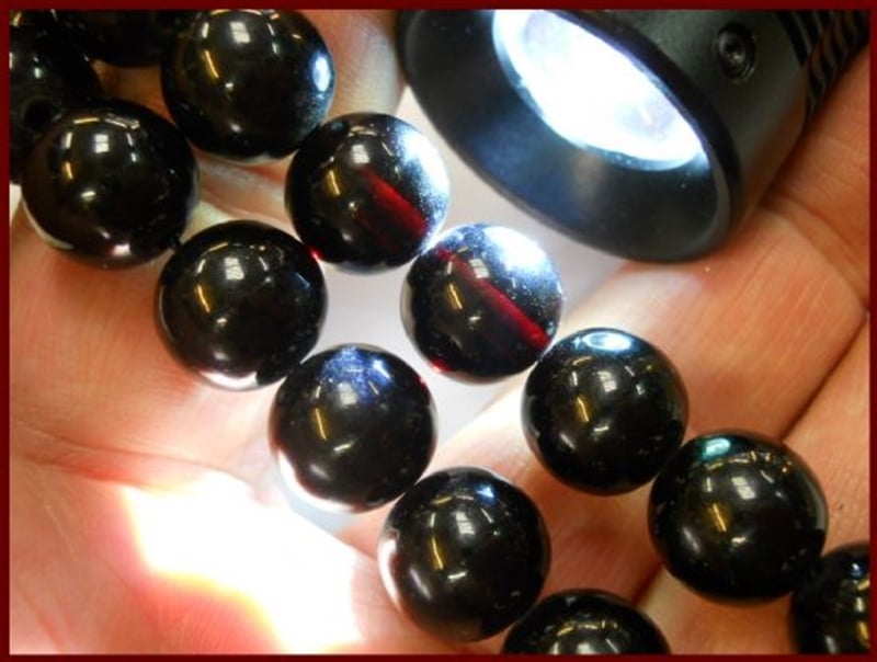 12.5x13 mm KOYU BORDO SIKMA KEHRİBAR TESBİH