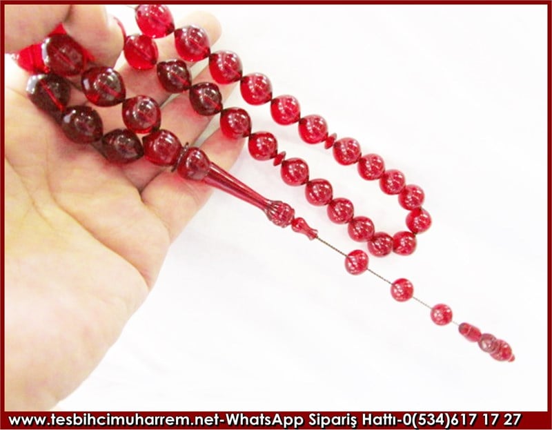 Ateş Kehribar Tesbih 15*17 mm Battal Gazinin Oğlu