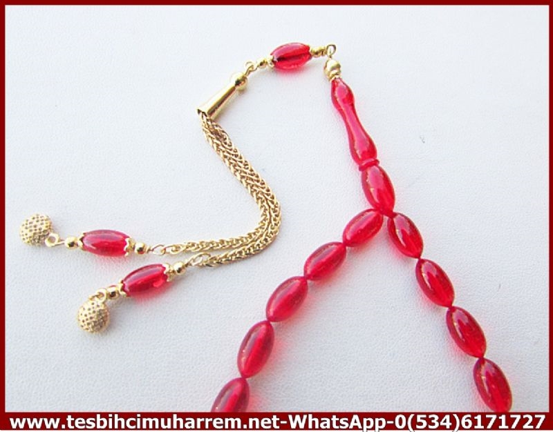 ZAR KEHRİBAR TESBİH 5,5*10 mm ALTIN PÜSKÜLLÜ DARENDE