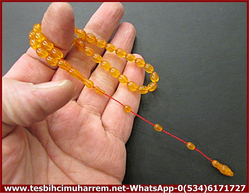 YEMEN ZARI KEHRİBAR TESBİH 5,5*8 mm YEMEN OYASI