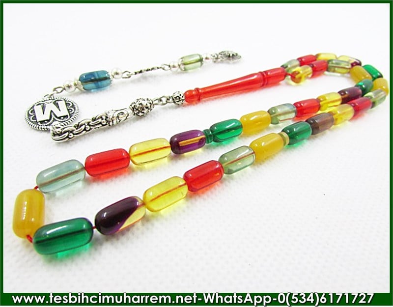 SIKMA KEHRİBAR TESBİH 6*11 mm MANİSA TAVUKLU ÇÖKERTME