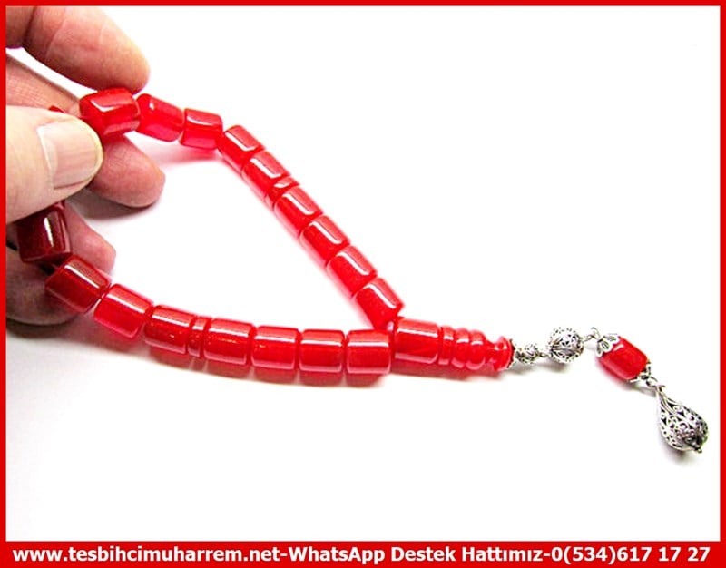 19 Habbe Kesme Maskot Boy Sıkma Kehribar Efe Tesbih Nar Çiçeği
