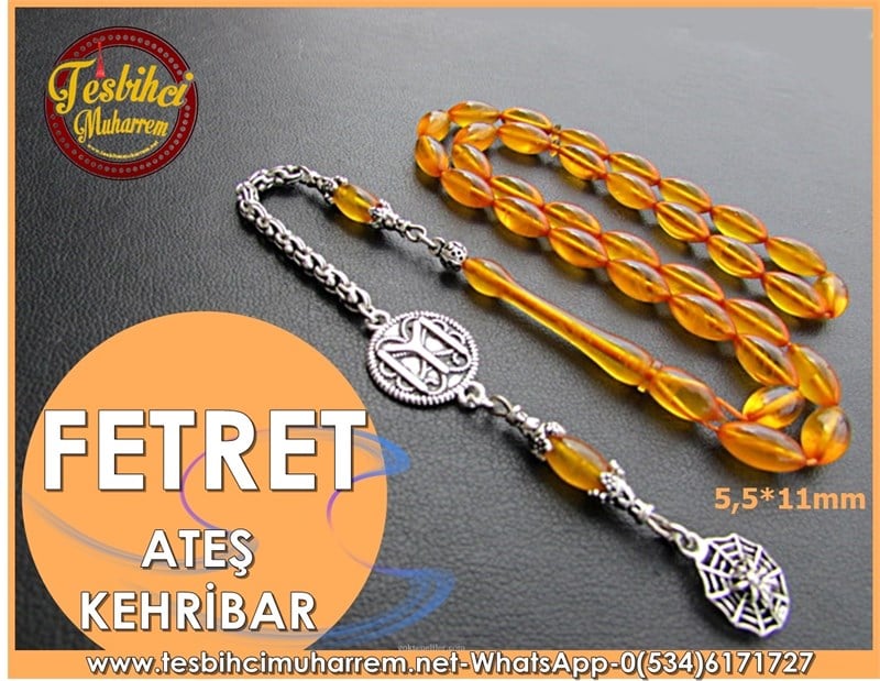 SIKMA KEHRİBAR TESBİH 5,5*11 mm FETRET