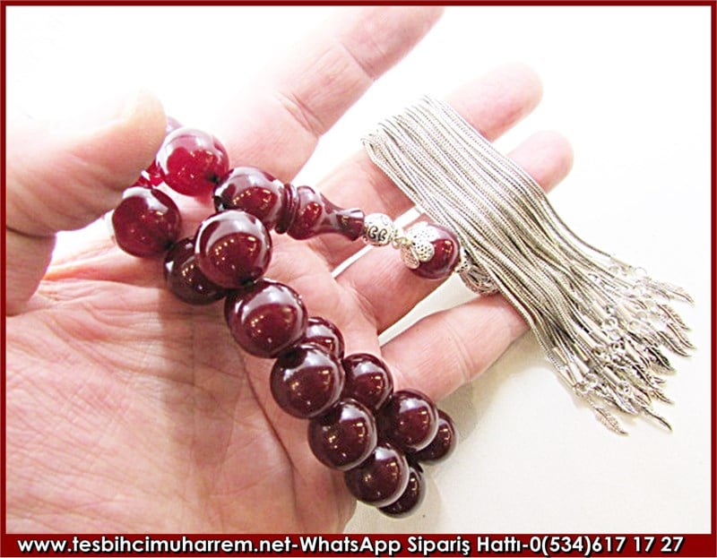 Sıkma Kehribar Tesbih 16*16,5 mm Eski Usül Kallavi Battal Bey