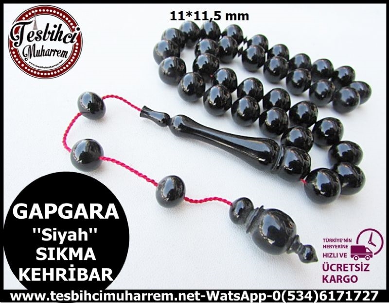SIKMA KEHRİBAR TESBİH 11*11,5 mm GAPGARA