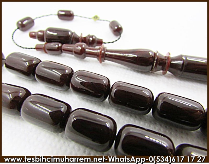 Katalin tesbih 8,5*13 mm Bitter Chocolate