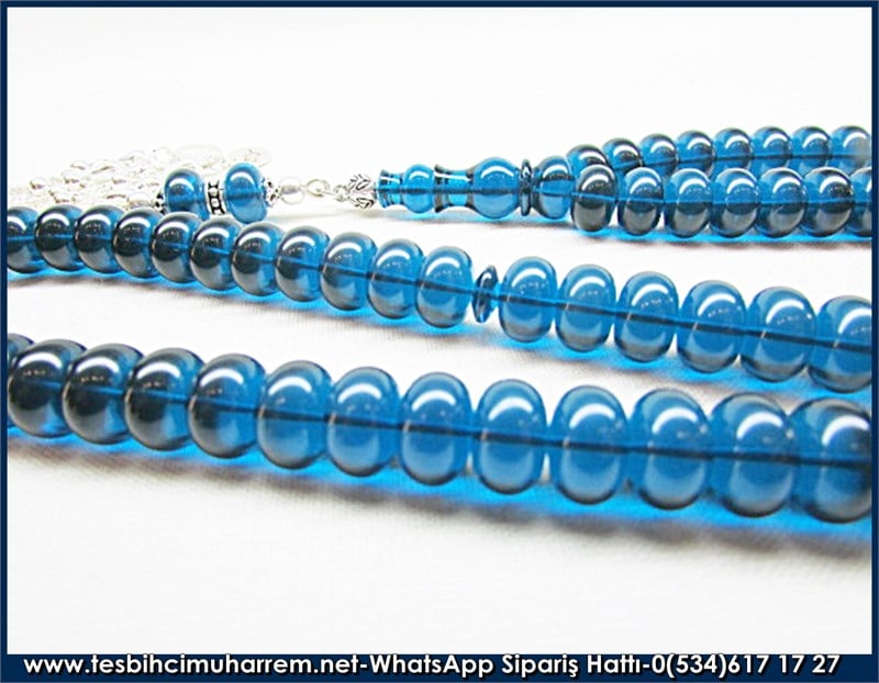 99 luk Ateş Kehribar Tesbih 6,5*10 mm Babunec Dua Tesbihatı 