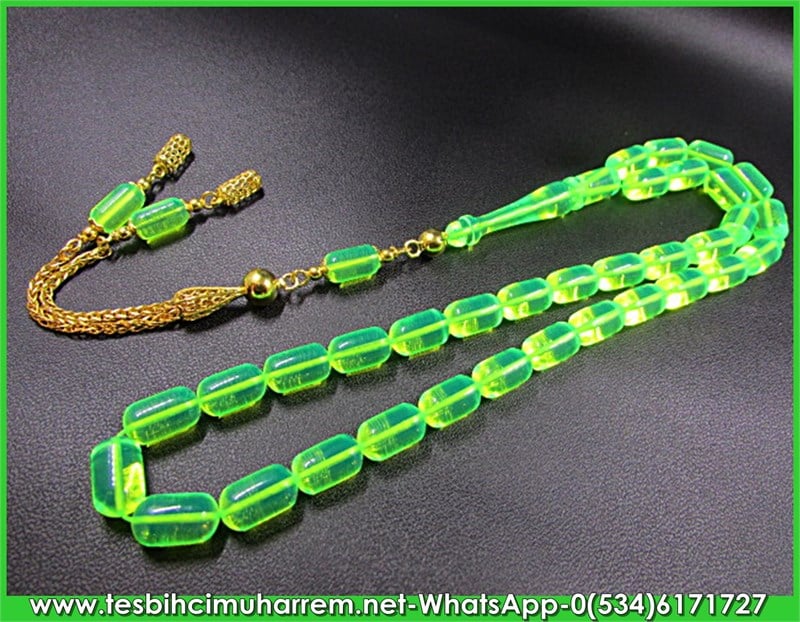 FLEXIGLASS TESBİH 6*10 mm ALTIN PÜSKÜLLÜ YANDIM ALİ