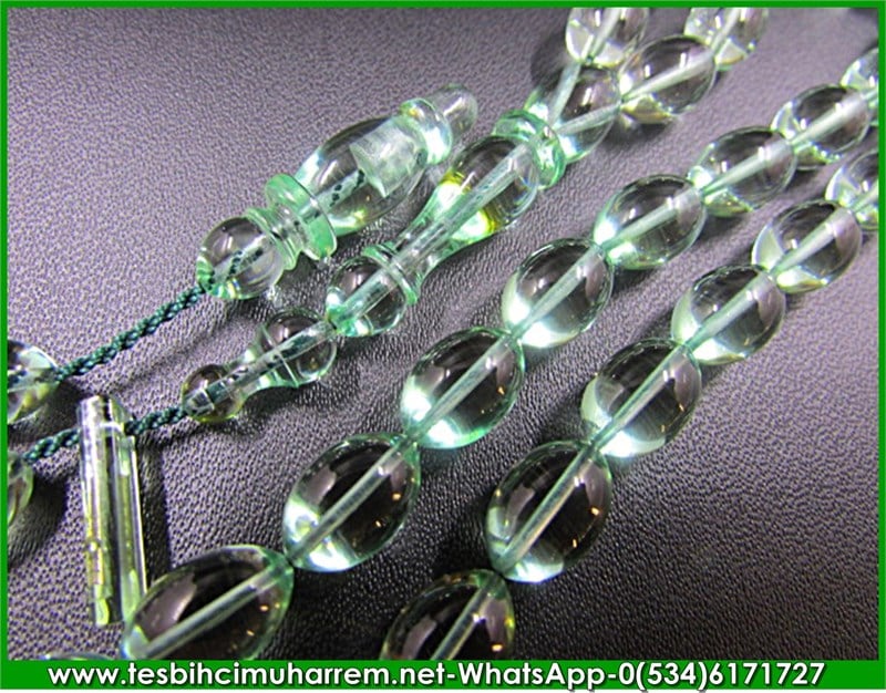 ZAR KEHRİBAR TESBİH 7*10,5 mm GÖZLERİ MAHMUR