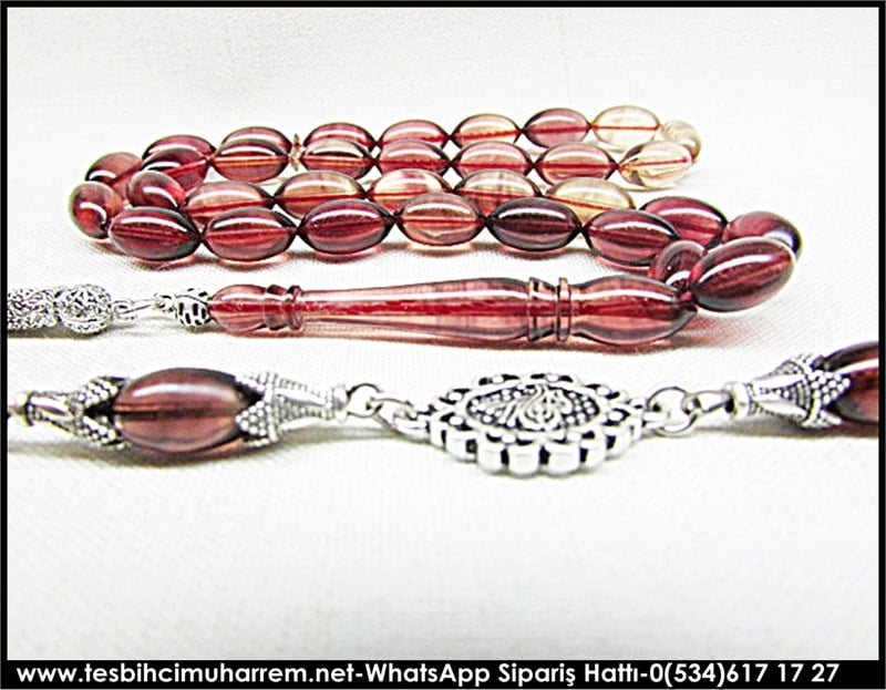 Uzun Kamçılı Sıkma Kehribar Tesbih 6,5*12 mm Rüyalar Gerçek Olsa 