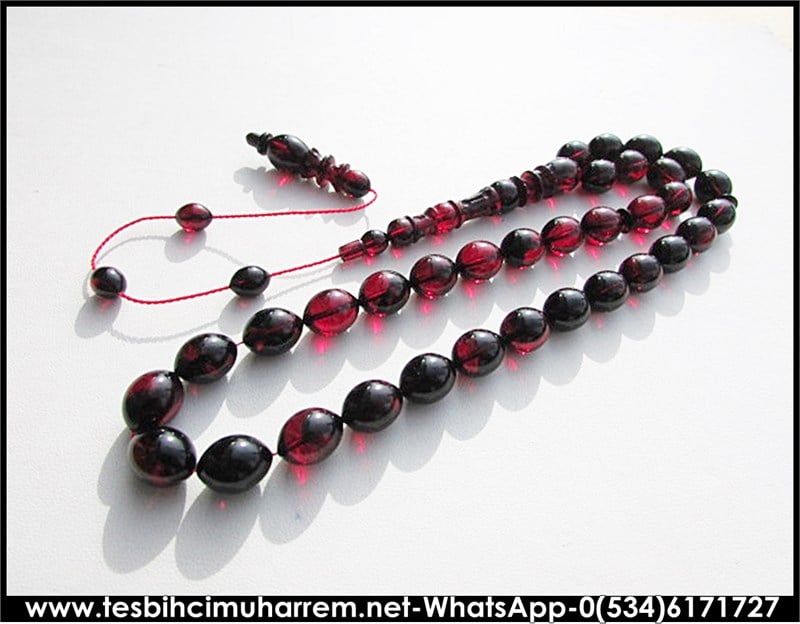 SIKMA KEHRİBAR TESBİH 9,5*12,5 mm  A KUZUM