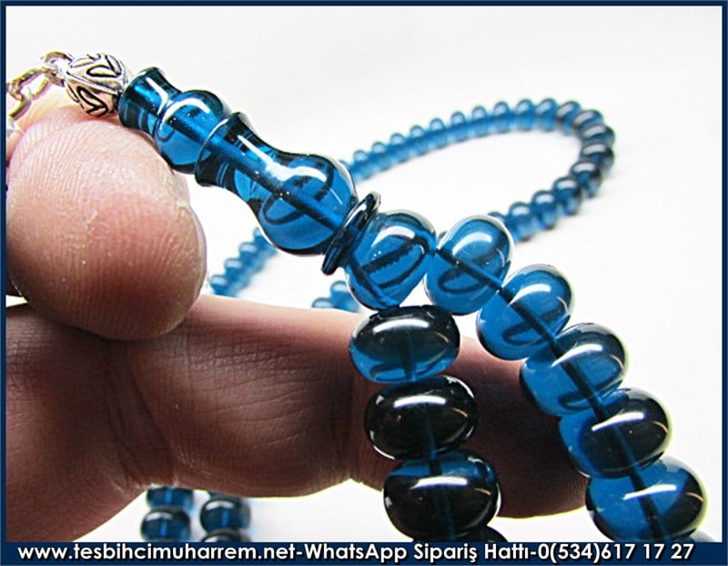 99 luk Ateş Kehribar Tesbih 6,5*10 mm Babunec Dua Tesbihatı 