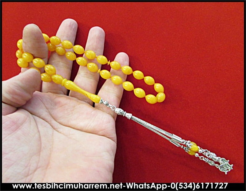 SIKMA KEHRİBAR TESBİH 8*12 mm YILDIZ SAVAŞLARI