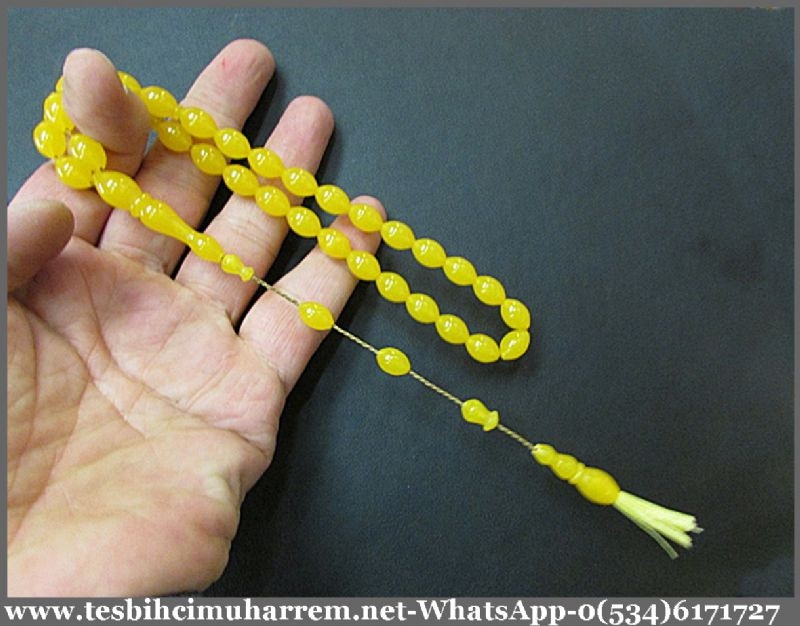 SIKMA KEHRİBAR TESBİH 8x12 mm KAYISI BALABALA