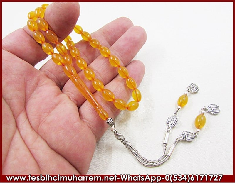 SIKMA KEHRİBAR TESBİH 6,58*11 mm ZAHİD BİZİ TAN EYLEME