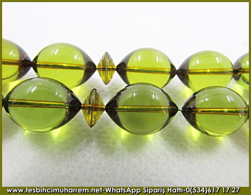  El İşçiliği Zar Kehribar Tesbih 10*14 mm Şems Misali 