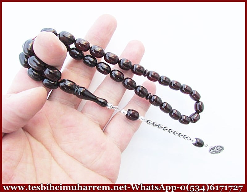 SIKMA KEHRİBAR TESBİH 9*12 mm ESKİ USÜL ARSLAN BEY