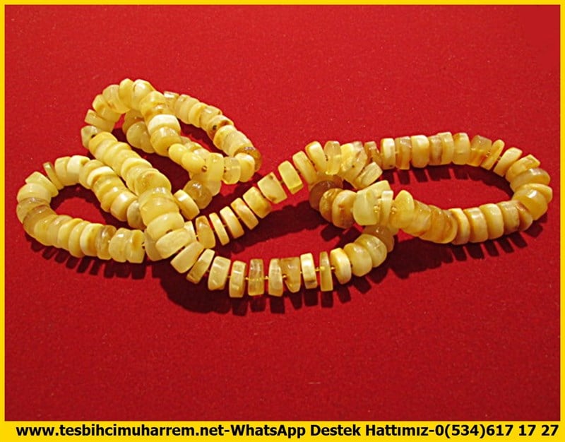 60.5 gr Özel Model Kolye+Bileklik Set Ukrayna Damla Kehribar