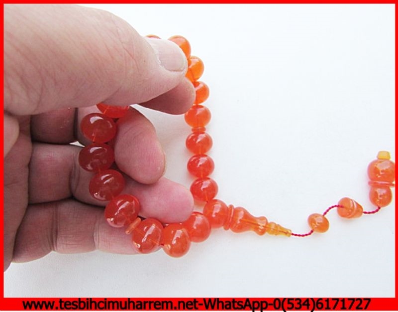 ATEŞ KEHRİBAR TESBİH 10,5x12,5 mm ZAKİR EFE