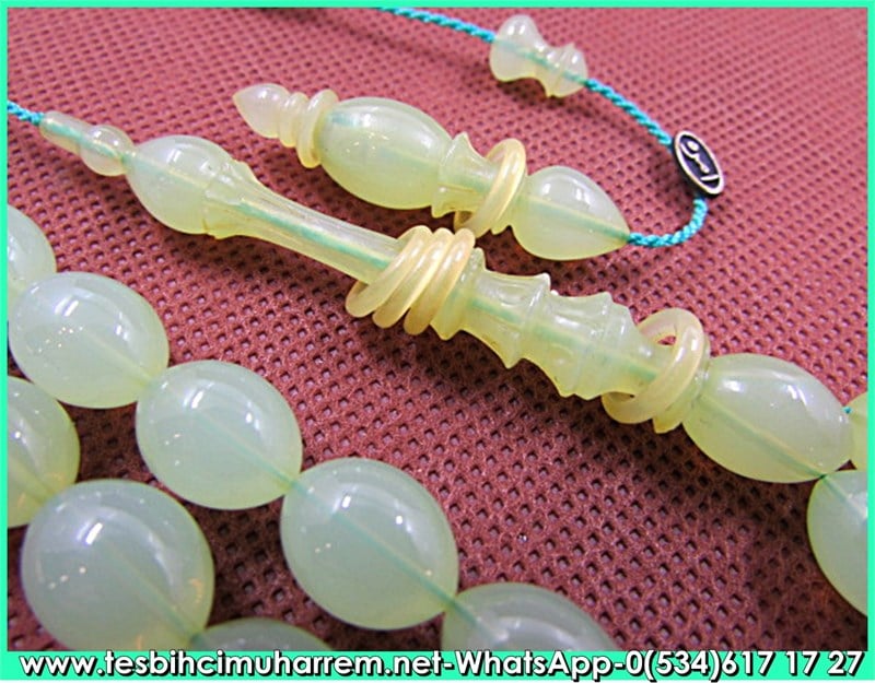 Katalin Tesbih 9*12 mm Eski Alman Fıstık Ezmesi