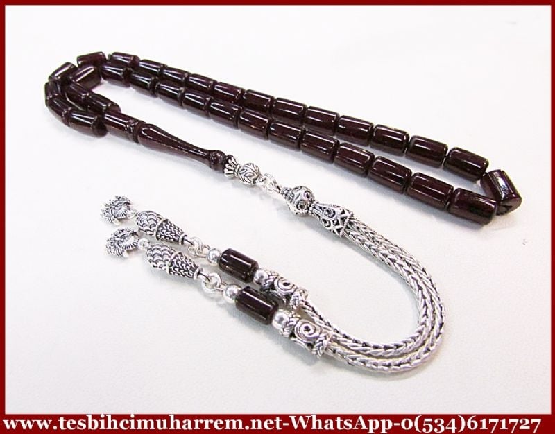 SIKMA KEHRİBAR TESBİH 6.5x9.5 mm ESKİTME AB-ENDAM VİŞN-AB