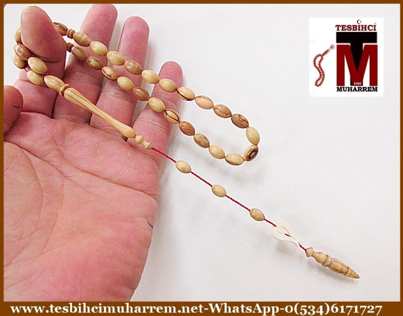 NATUREL ZEYTİN AĞACI TESBİH 7x11 mm OLEACEAE