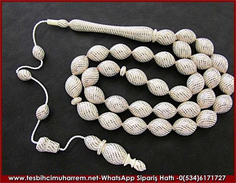 Ivory Rosary 11*16 mm Tesbihlerin Efendisi