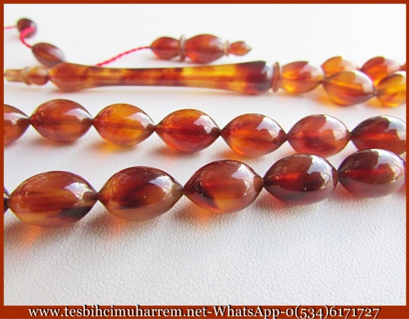 CARETTA BAĞA TESBİH 8x12 mm KABUK GIŞAVET