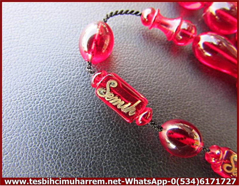 ATEŞ KEHRİBAR TESBİH 8,5*11 mm İSMİNİZE ÖZEL