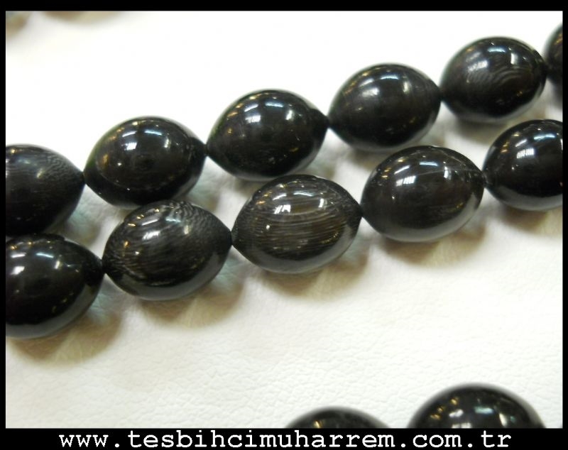 MANDA BOYNUZU TESBİH NATUREL 99 luk 3X33 AFRİCAN 7X9 mm TESBİHATI