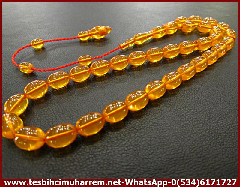 YEMEN ZARI KEHRİBAR TESBİH 5,5*8 mm YEMEN OYASI