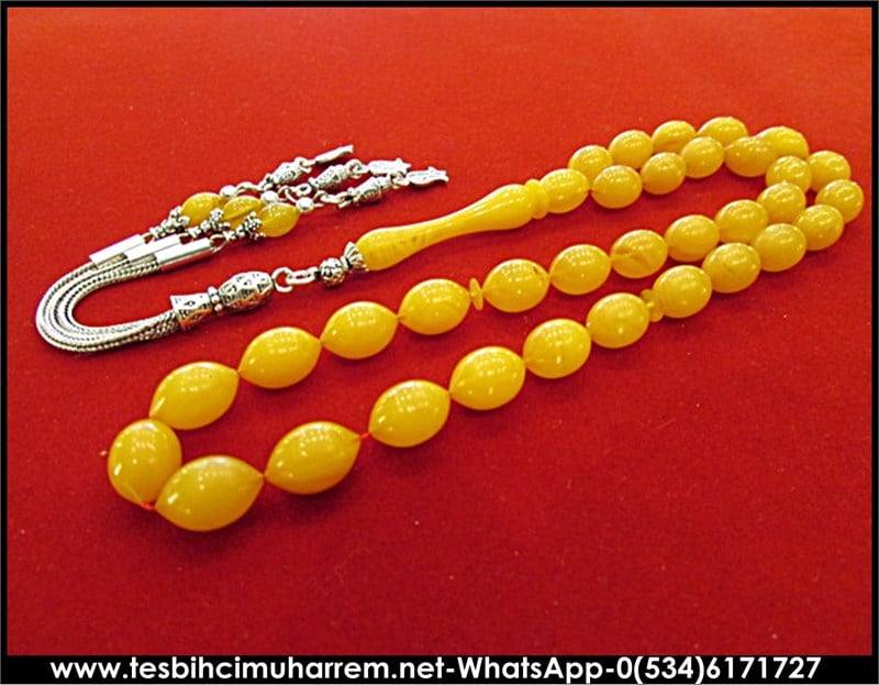  SIKMA KEHRİBAR TESBİH 8*12 mm YILDIZ SAVAŞLARI
