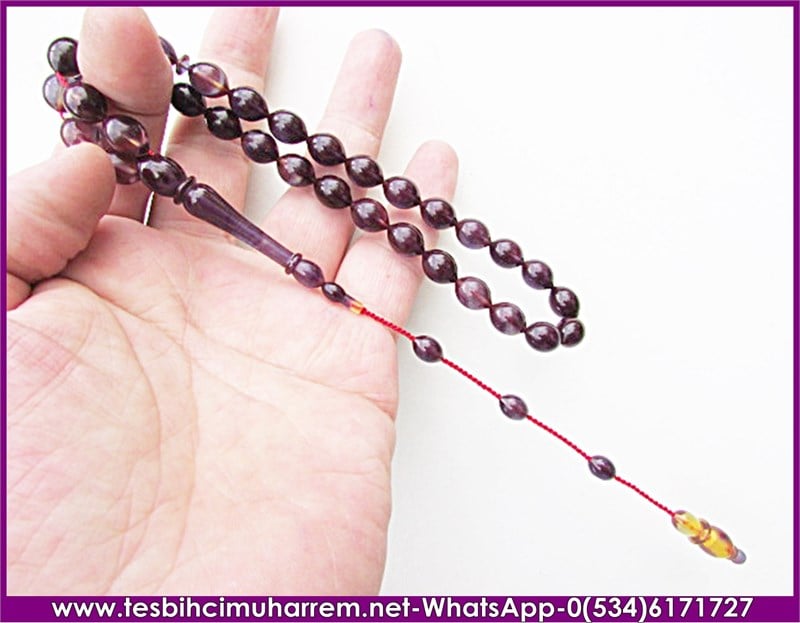 SIKMA KEHRİBAR TESBİH 9*12 mm AĞLAR GEZELİM SAHİLİ